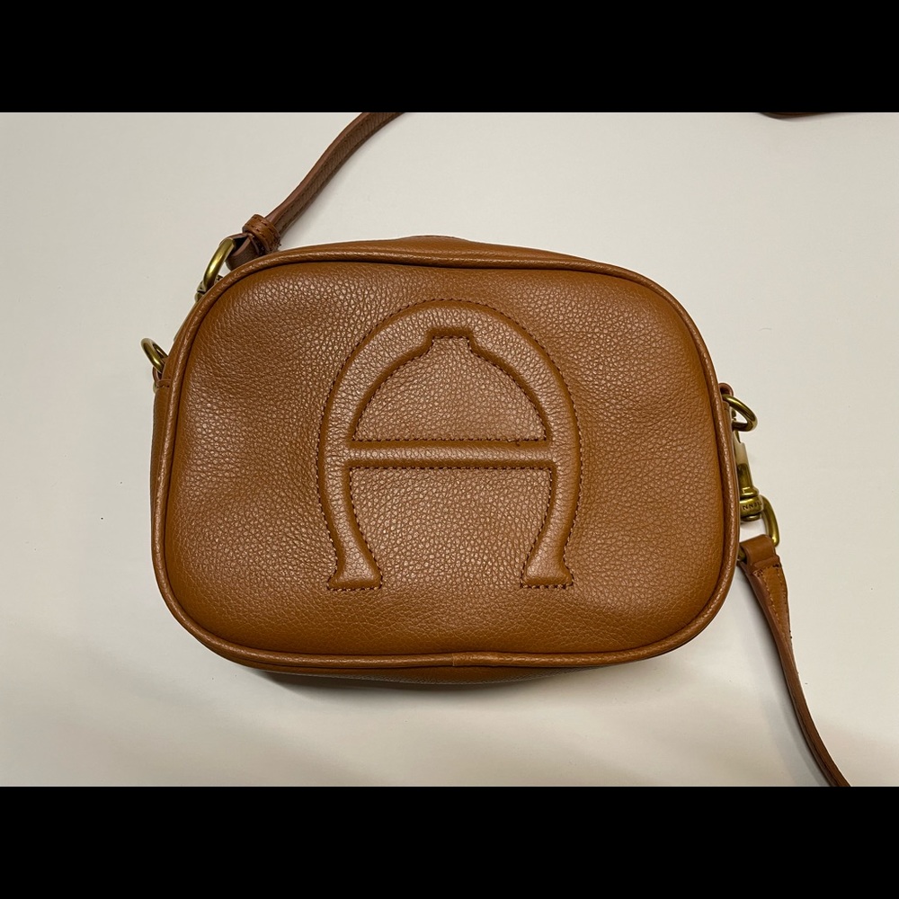 Etienne Aigner Adeline Small Leather Camera Crossbody